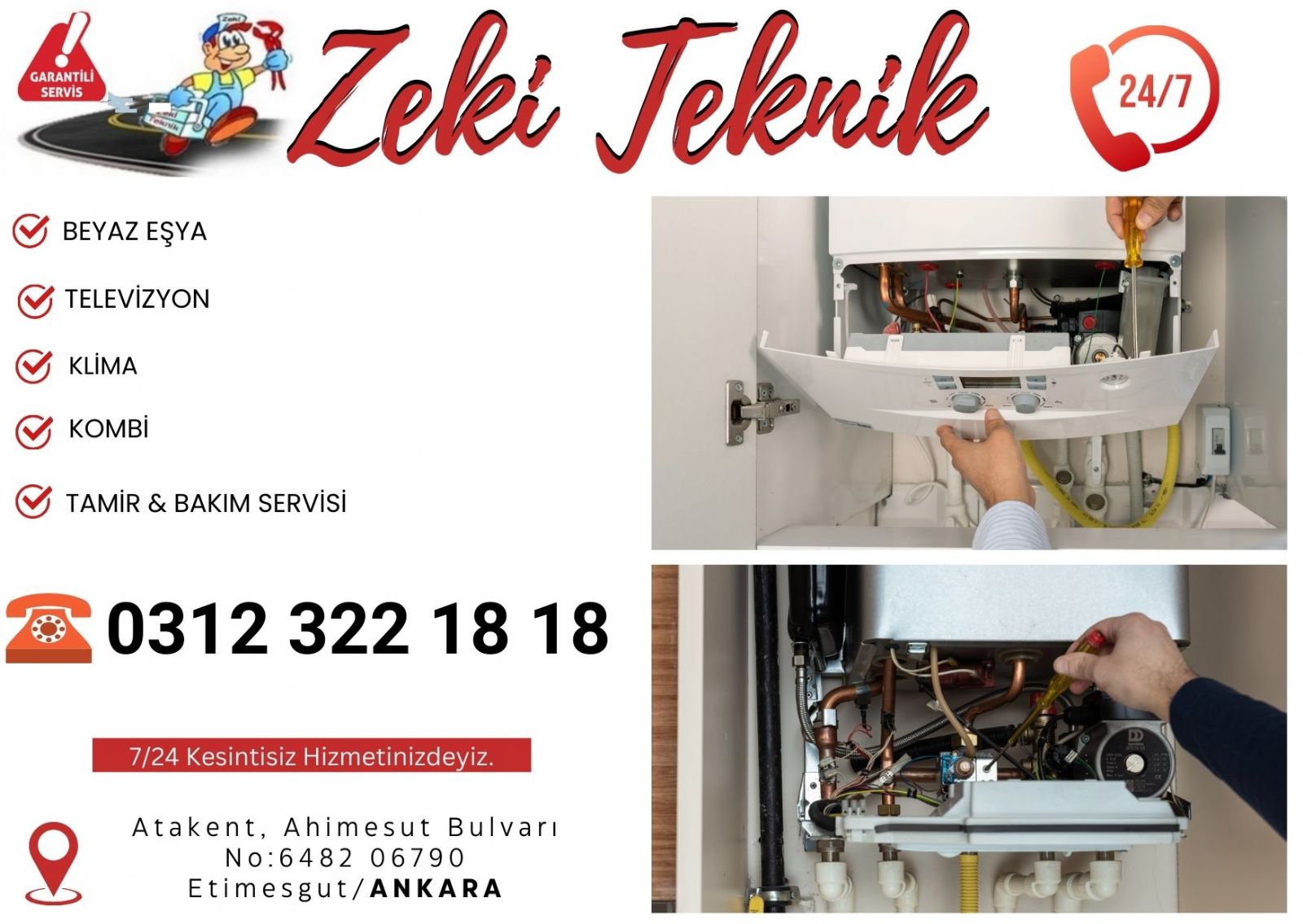 Elvankent Kombi Servisi 